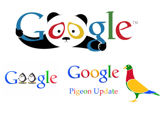 algoritmi google Panda, Penguin, Hummingbird, Bert